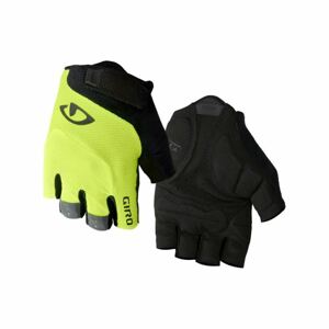 GIRO Cyklistické rukavice krátkoprsté - BRAVO - žlutá XL