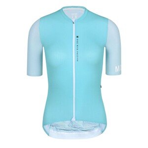MONTON Cyklistický dres s krátkým rukávem - CHECHEN LADY - světle modrá
