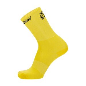 SANTINI Cyklistické ponožky klasické - TOUR DE FRANCE 2023 - žlutá