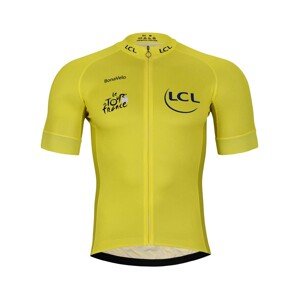 BONAVELO Cyklistický dres s krátkým rukávem - TOUR DE FRANCE 2023 - žlutá 4XL