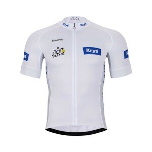 BONAVELO Cyklistický dres s krátkým rukávem - TOUR DE FRANCE 2023 - bílá 6XL