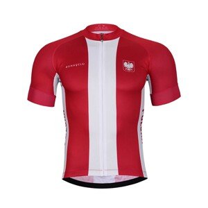 BONAVELO Cyklistický dres s krátkým rukávem - POLAND II. - červená/bílá XS