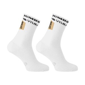 AGU Cyklistické ponožky klasické - AGU JUMBO-VISMA VELO - bílá S-M
