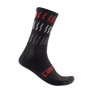 CASTELLI Cyklistické ponožky klasické - MID WINTER 18 - černá 2XL