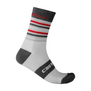 CASTELLI Cyklistické ponožky klasické - GREGGE 15 - šedá S-M
