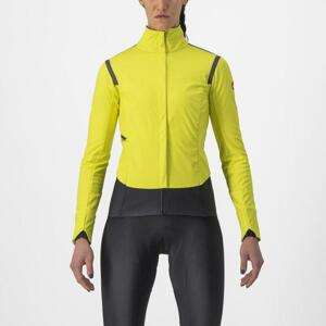 CASTELLI Cyklistická zateplená bunda - ALPHA ROS 2 W - žlutá S