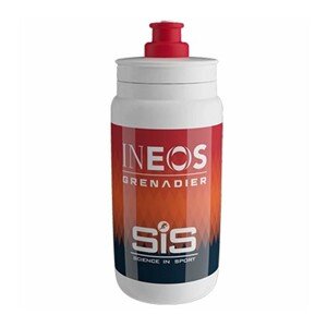 ELITE Cyklistická láhev na vodu - FLY INEOS GRENADIERS 550ml - oranžová/bílá/červená