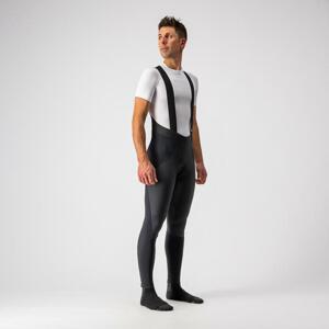 CASTELLI Cyklistické kalhoty dlouhé s laclem - SORPASSO ROS WIND - černá XL