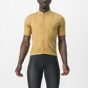 CASTELLI Cyklistický dres s krátkým rukávem - UNLIMITED TERRA - žlutá XS