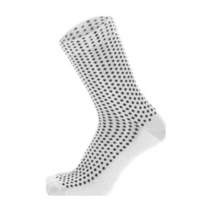SANTINI Cyklistické ponožky klasické - SFERA - bílá/černá M