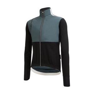 SANTINI Cyklistická zateplená bunda - VEGA ABSOLUTE - černá/šedá L