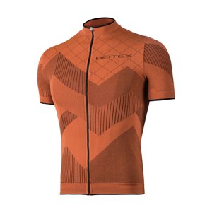 BIOTEX Cyklistický dres s krátkým rukávem - SOFFIO - oranžová XS-S