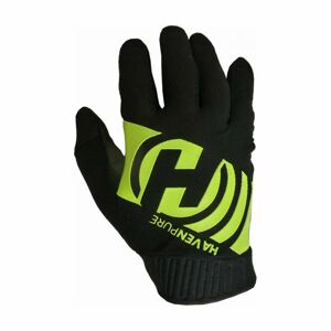HAVEN Cyklistické rukavice dlouhoprsté - PURE - černá/zelená