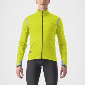 CASTELLI Cyklistická zateplená bunda - ALPHA ULTIMATE INSULATED - žlutá XS