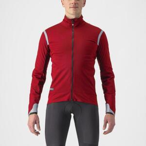 CASTELLI Cyklistická zateplená bunda - ALPHA ULTIMATE INSULATED - červená 3XL