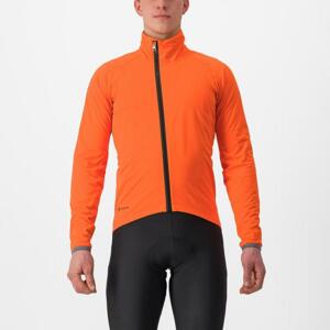 CASTELLI Cyklistická zateplená bunda - GAVIA LITE - oranžová XL