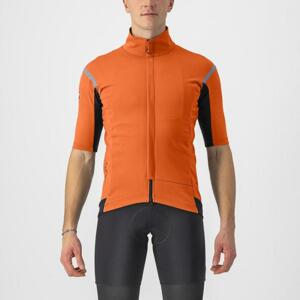 CASTELLI Cyklistický dres s krátkým rukávem - GABBA RoS 2 - oranžová 2XL
