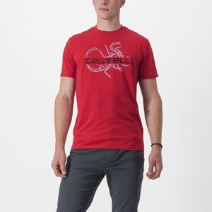 CASTELLI Cyklistické triko s krátkým rukávem - FINALE - červená S