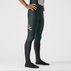 CASTELLI Cyklistické kalhoty dlouhé s laclem - VELOCISSIMO 5 - zelená XL