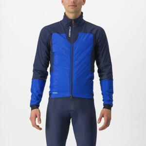 CASTELLI Cyklistická zateplená bunda - FLY TERMAL - modrá L