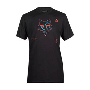 FOX Cyklistické triko s krátkým rukávem - WITHERED PREMIUM - černá XL
