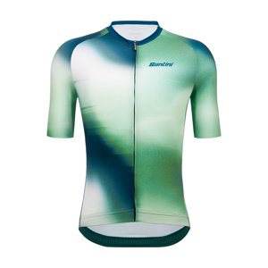 SANTINI Cyklistický dres s krátkým rukávem - OMBRA - zelená 2XL
