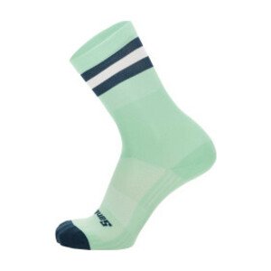 SANTINI Cyklistické ponožky klasické - BENGAL - světle zelená XS-S