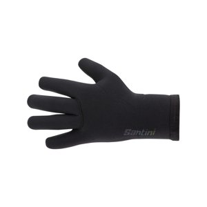 SANTINI Cyklistické rukavice dlouhoprsté - SHIELD - černá S