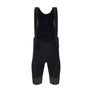 SANTINI Cyklistické kalhoty krátké s laclem - ADAPT SHELL - černá XL