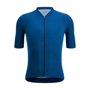 SANTINI Cyklistický dres s krátkým rukávem - REDUX SPEED - modrá XS
