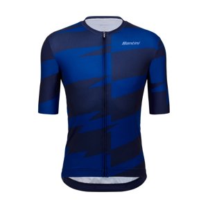 SANTINI Cyklistický dres s krátkým rukávem - FURIA SMART - modrá XS
