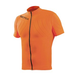 BIOTEX Cyklistický dres s krátkým rukávem - EMANA - oranžová XS-S