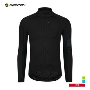 MONTON Cyklistická zateplená bunda - PRO JOES WINTER - černá 2XL