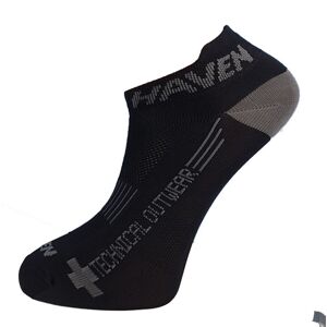 HAVEN Cyklistické ponožky kotníkové - SNAKE SILVER NEO 2PAK - šedá/černá 34-36