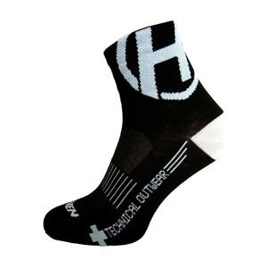 HAVEN Cyklistické ponožky klasické - LITE SILVER NEO 2PAK - černá/bílá 40-41