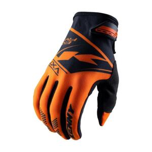 KENNY Cyklistické rukavice dlouhoprsté - GLOVES BRAVE - oranžová XS