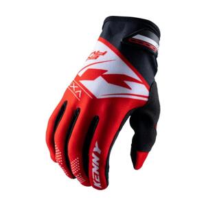 KENNY Cyklistické rukavice dlouhoprsté - GLOVES BRAVE - červená XS