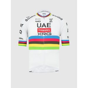 PISSEI Cyklistický dres s krátkým rukávem - TADEJ POGACAR WORLD CHAMP REPLICA - bílá XL