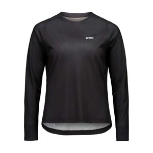 POC Cyklistický dres s dlouhým rukávem letní - MOTION AIR L/S - černá S