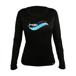 HAVEN Cyklistický dres s dlouhým rukávem letní - ENERGY LONG - černá/modrá 2XL