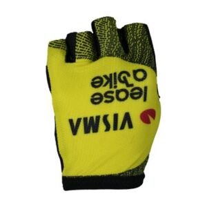 RAPIDGEAR Cyklistické rukavice krátkoprsté - VISMA TDF25 REPLICA GLOVES - žlutá/černá 2XL