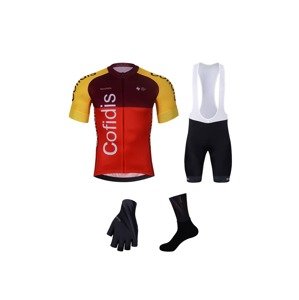 BONAVELO Cyklistický mega set - COFIDIS 2025 - černá/červená/oranžová