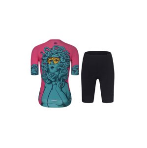 RIVANELLE BY HOLOKOLO Cyklistický krátký dres a krátké kalhoty - MEDUSA - tyrkysová