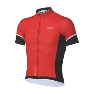 BBB Cyklistický dres s krátkým rukávem - COMFORTFIT - červená/černá 164 cm