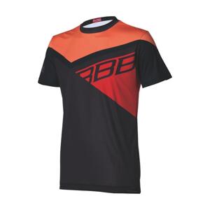 BBB Cyklistický dres s krátkým rukávem - GRAVITY - oranžová/červená/černá S