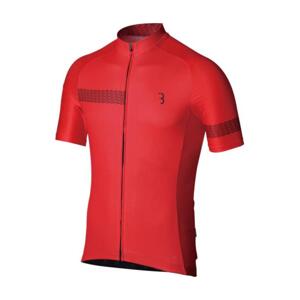 BBB Cyklistický dres s krátkým rukávem - COMFORTFIT 2.0 - červená XL