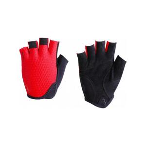 BBB Cyklistické rukavice krátkoprsté - RACER - červená 2XL
