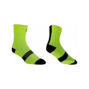 BBB Cyklistické ponožky klasické - HIGHFEET - žlutá 44-47