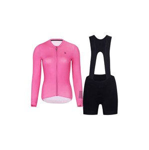 RIVANELLE BY HOLOKOLO Cyklistický krátký dres a krátké kalhoty - VICTORIOUS ELITE - černá/růžová