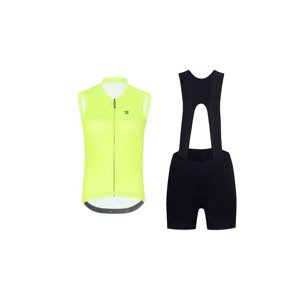RIVANELLE BY HOLOKOLO Cyklistický krátký dres a krátké kalhoty - PURE  - žlutá/černá
